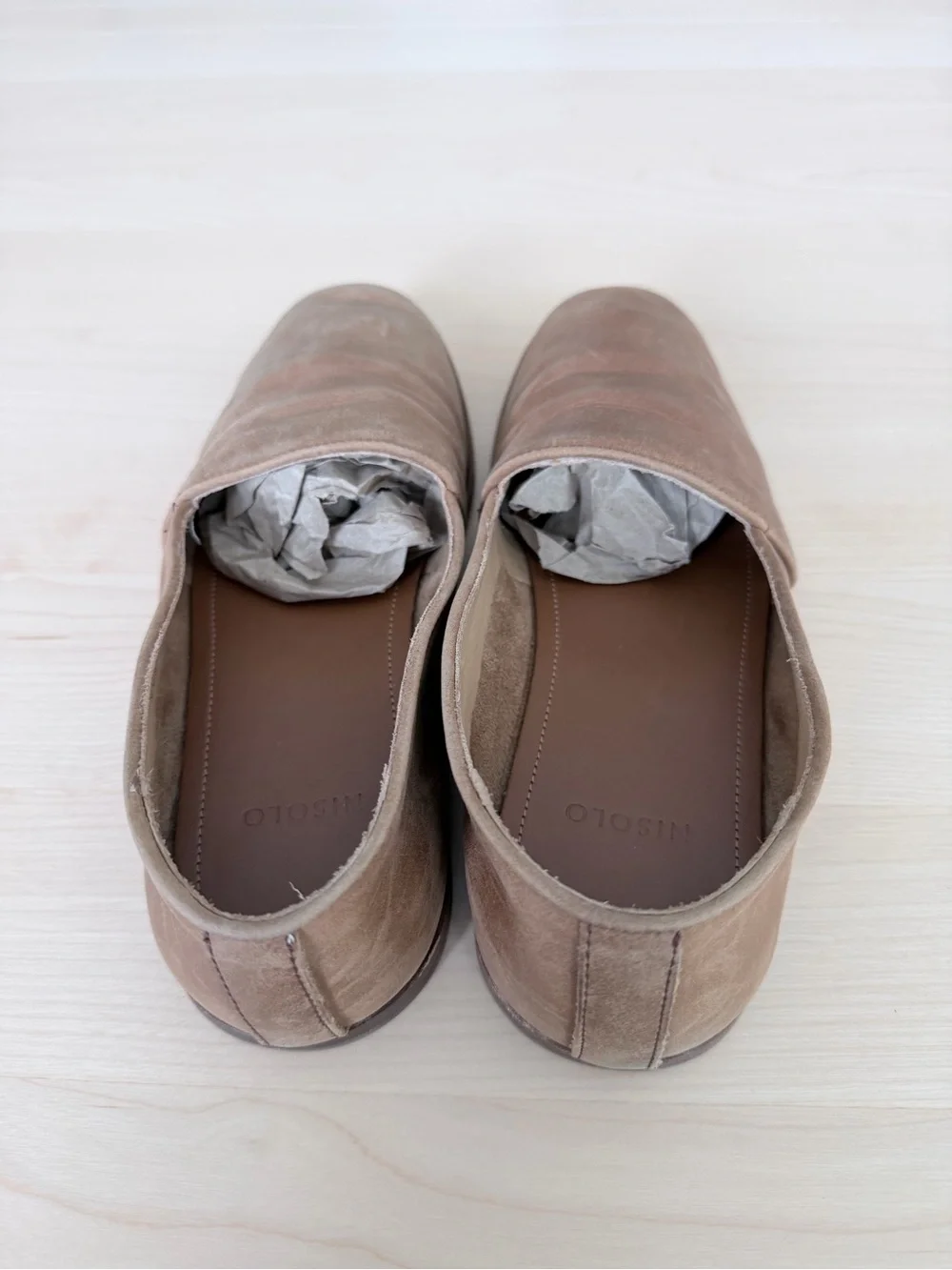 Men's Casual Slip-On Nisolo Loafers in Light Brown